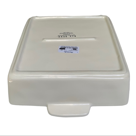 Rae Dunn CASSEROLE Baking Dish Pan White Black Large Letters Dimples NWT 2017 OG - Picture 11 of 15